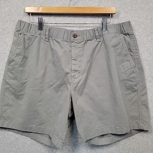 Bear Bottom Shorts Mens 2XL Gray 7" Casual Stretch Pockets Flat Front Cotton